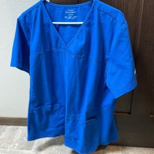 Women’s Cherokee XL Royal Blue Scrub Top